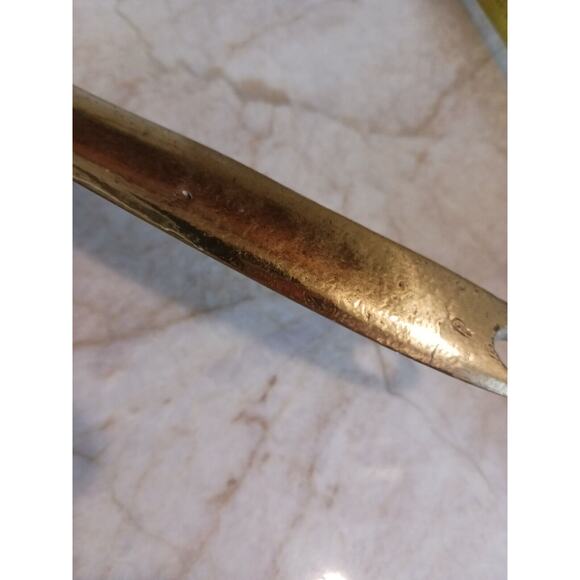 Copral Copper Skillet 10 1/4 Long Brass Handle Portugal Gourmet Cottagecore Farm - Picture 16 of 16